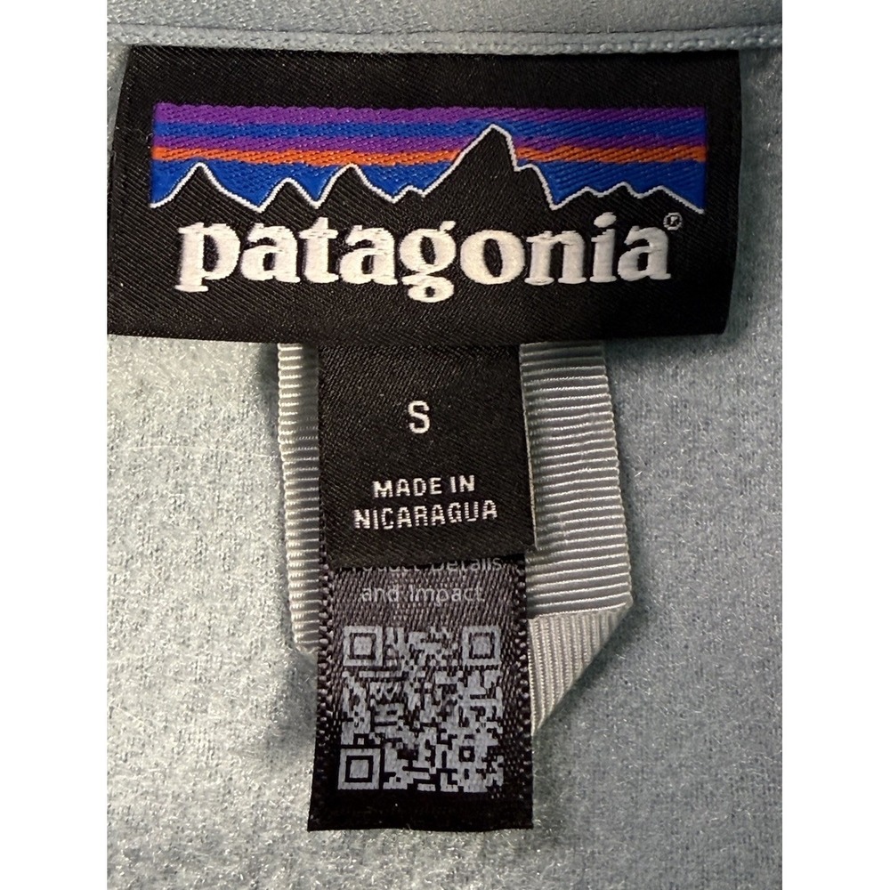 Patagonia Womens Full Zip Classic Microdini Fleece Vest Seafoam Green Small EUC - Picture 3 of 5
